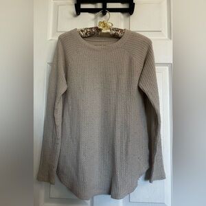 American Eagle Textured Knit Long Sleeve Sweater